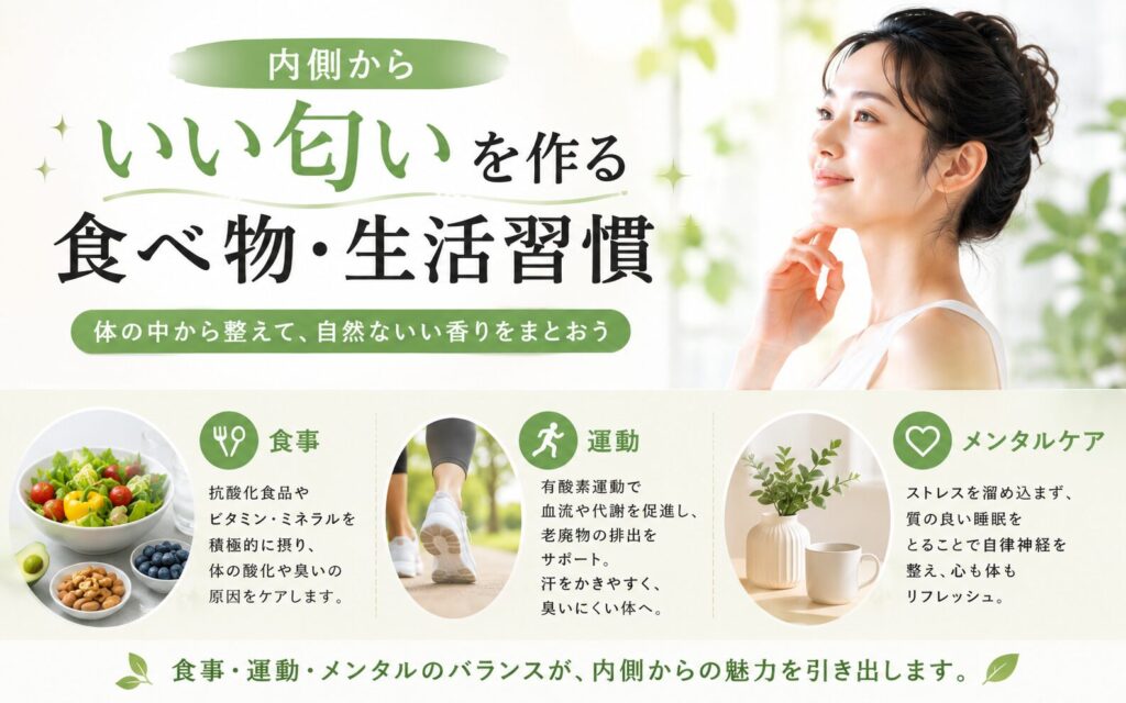 内側からいい匂いを作る食べ物・生活習慣,画像