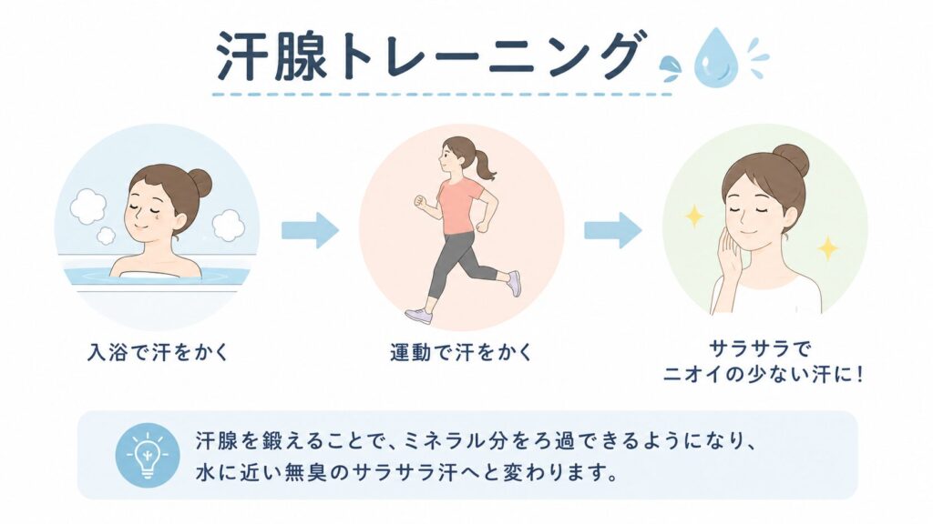 汗腺トレーニング,画像