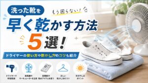 洗った靴を早く乾かす方法5選！早く乾かすドライヤーや洗ったあとの乾かし方も紹介,画像