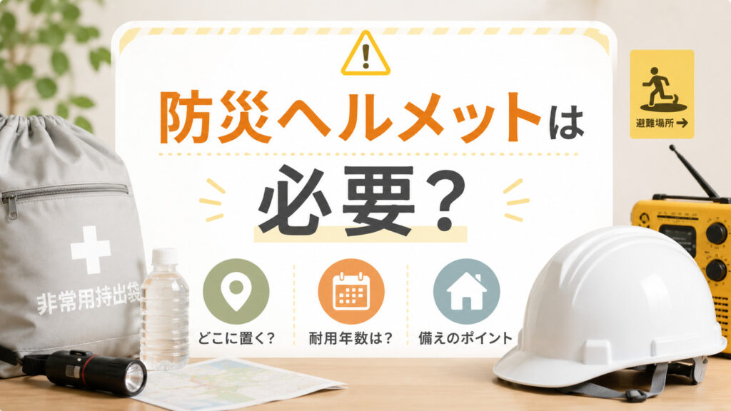 防災ヘルメットは必要？どこに置く？耐用年数は？折りたたみの強度も解説,画像